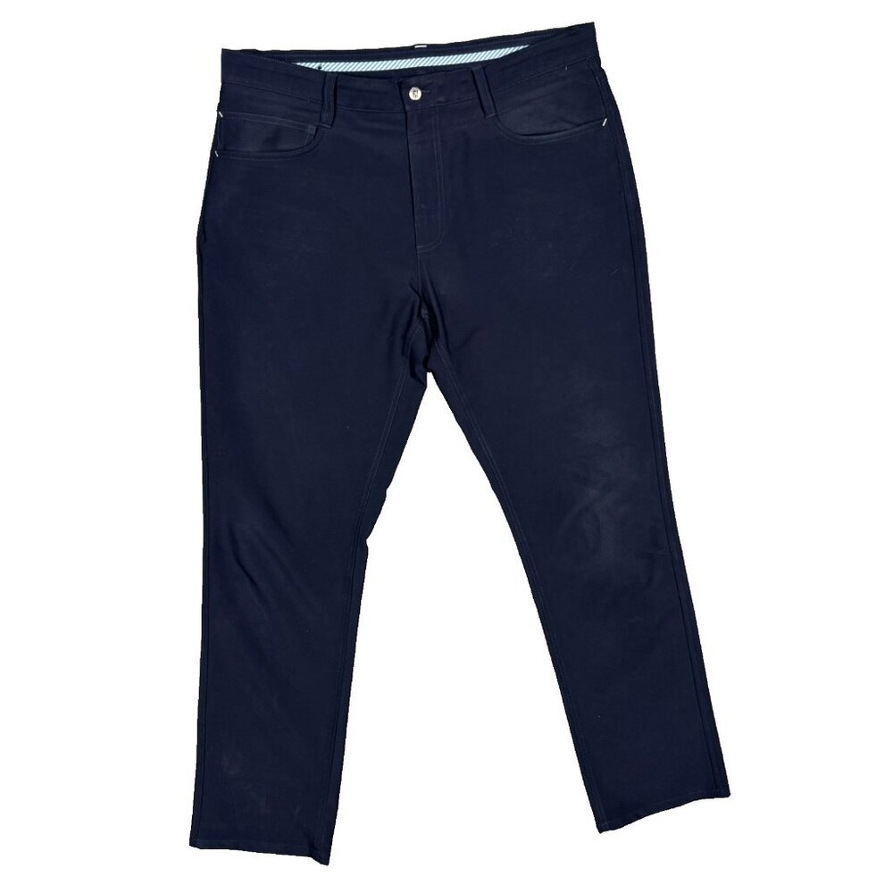 FootJoy Golf Pants Stretch Blue Chino Trousers Athletic Fit 36x32